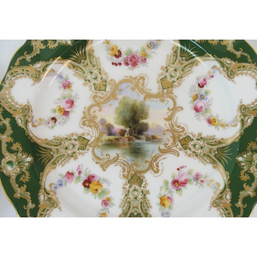 570 - SIX ROYAL WORCESTER CABINET PLATES