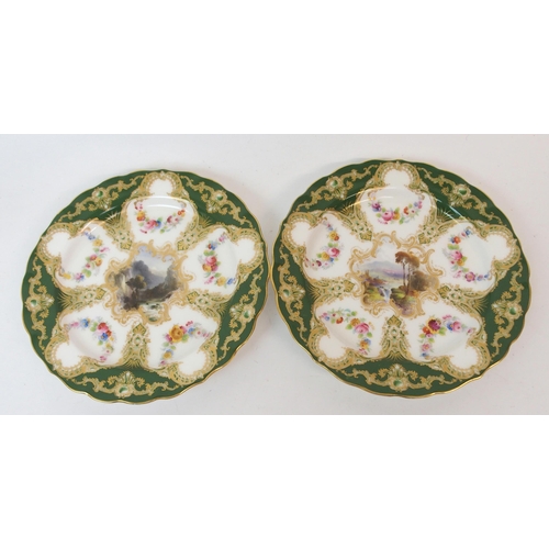 570 - SIX ROYAL WORCESTER CABINET PLATES