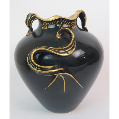 585 - AN ART NOUVEAU ROYAL BONN VASE