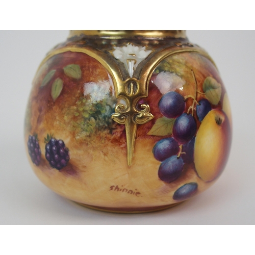 598 - A ROYAL WORCESTER POT POURRI POT AND COVER