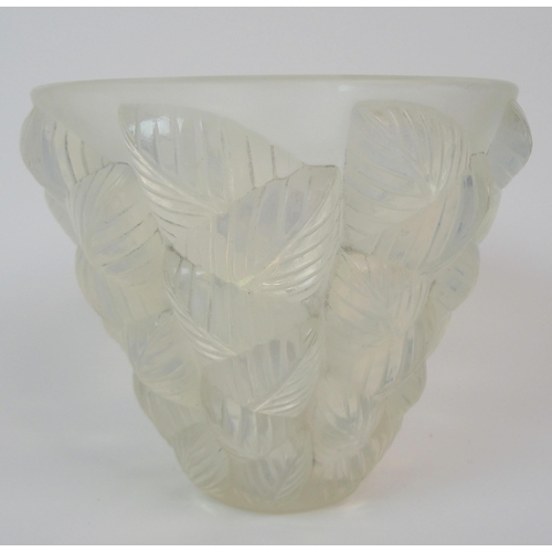 605 - A RENE LALIQUE MOISSAC PATTERN VASE