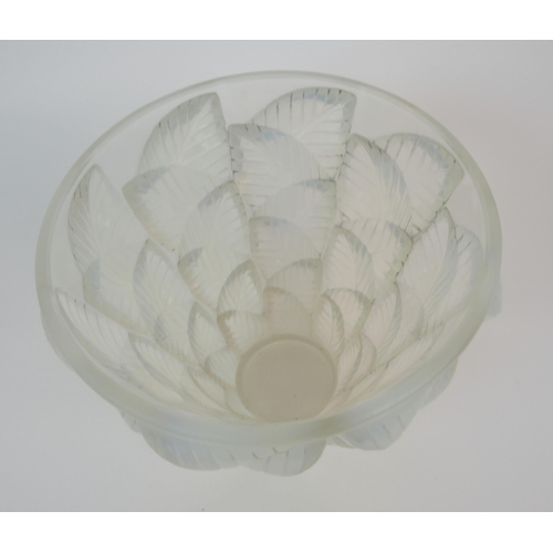 605 - A RENE LALIQUE MOISSAC PATTERN VASE