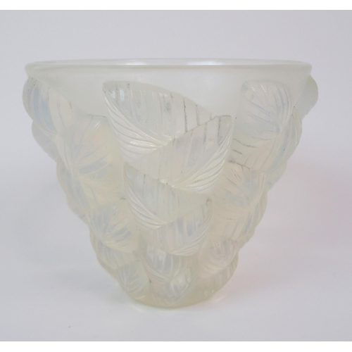 605 - A RENE LALIQUE MOISSAC PATTERN VASE