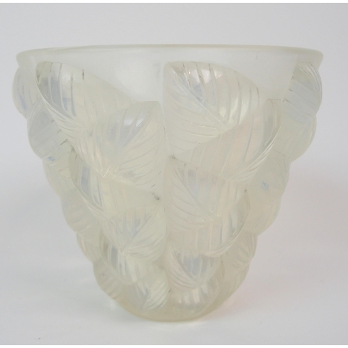 605 - A RENE LALIQUE MOISSAC PATTERN VASE