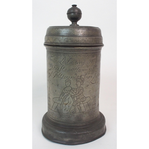 615 - A KAYSERZINN PEWTER EWER