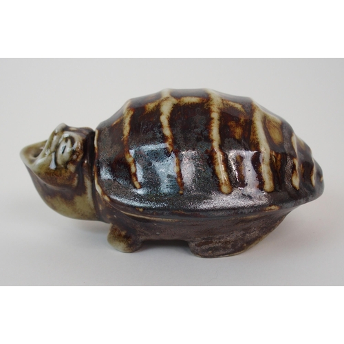 617 - A MARTIN BROTHERS STONEWARE TORTOISE INKWELL