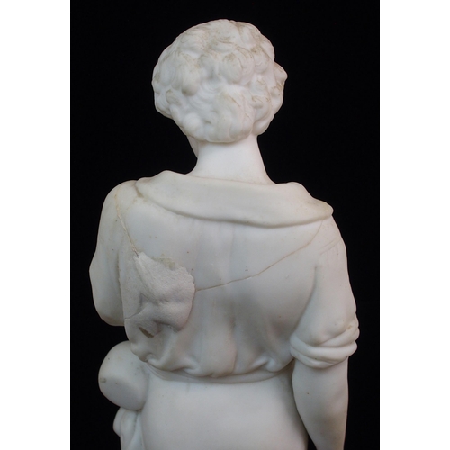 629 - A PARIAN FIGURE OF A MAN TITLED WOODMAN