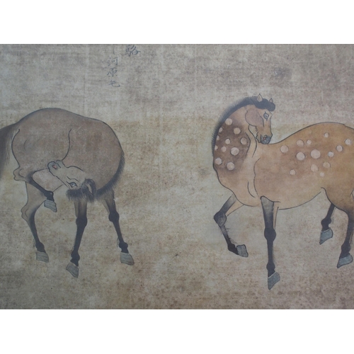 64 - EIGHT CHINESE SCHOOL HORSE PAINTINGS