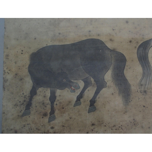 64 - EIGHT CHINESE SCHOOL HORSE PAINTINGS