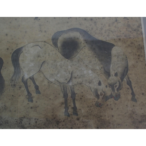 64 - EIGHT CHINESE SCHOOL HORSE PAINTINGS