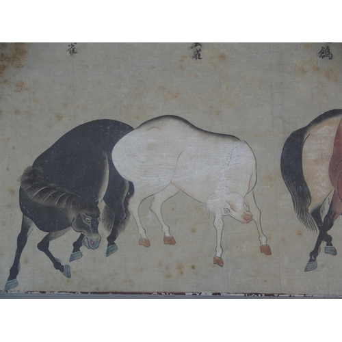 64 - EIGHT CHINESE SCHOOL HORSE PAINTINGS