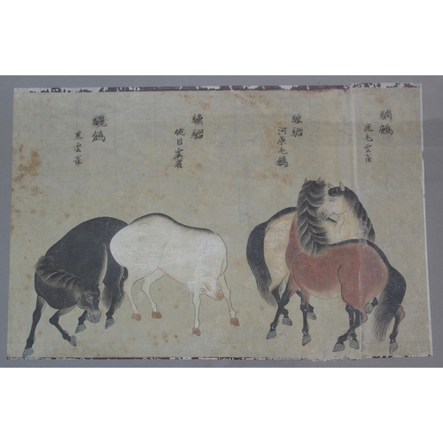 64 - EIGHT CHINESE SCHOOL HORSE PAINTINGS