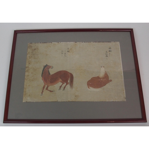 64 - EIGHT CHINESE SCHOOL HORSE PAINTINGS