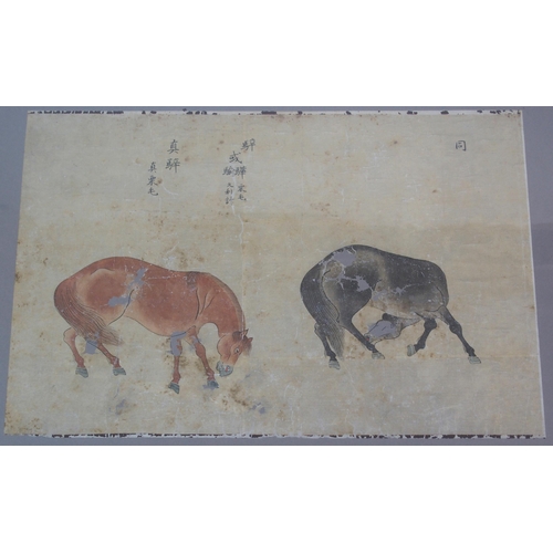 64 - EIGHT CHINESE SCHOOL HORSE PAINTINGS