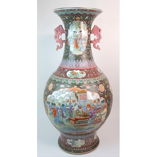 66 - A LARGE CANTONESE VASE