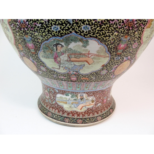 66 - A LARGE CANTONESE VASE