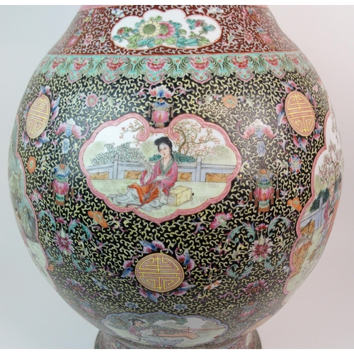 66 - A LARGE CANTONESE VASE