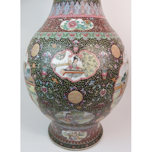 66 - A LARGE CANTONESE VASE