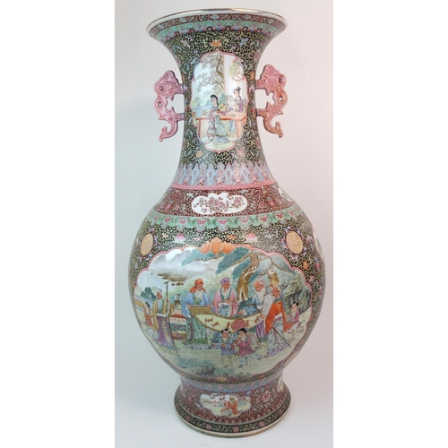 66 - A LARGE CANTONESE VASE