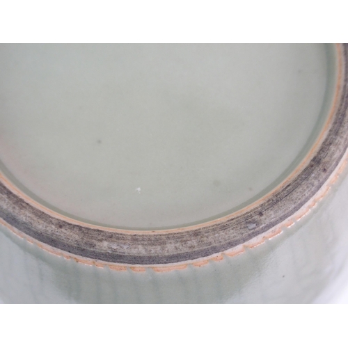 67 - A CHINESE CELADON BALUSTER VASE