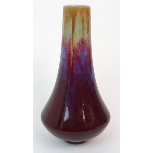 91 - A CHINESE FLAMBE VASE