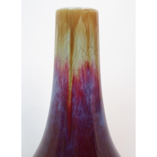 91 - A CHINESE FLAMBE VASE