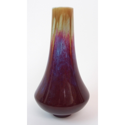 91 - A CHINESE FLAMBE VASE