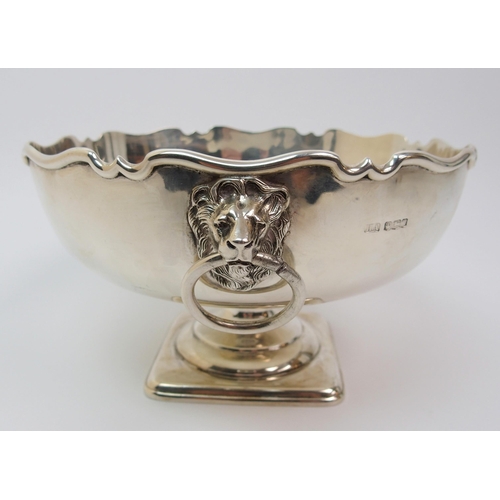 150 - A silver presentation punch bowl