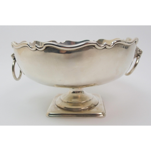 150 - A silver presentation punch bowl