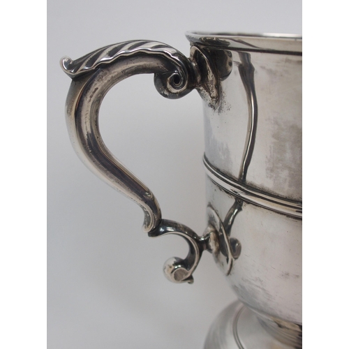 151 - A George III silver double handled trophy cup