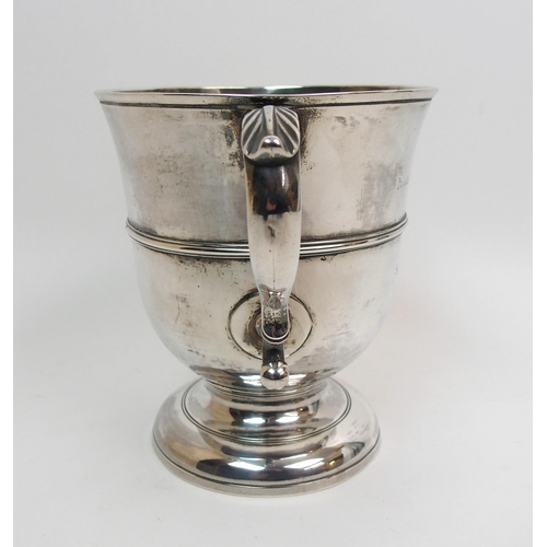 151 - A George III silver double handled trophy cup