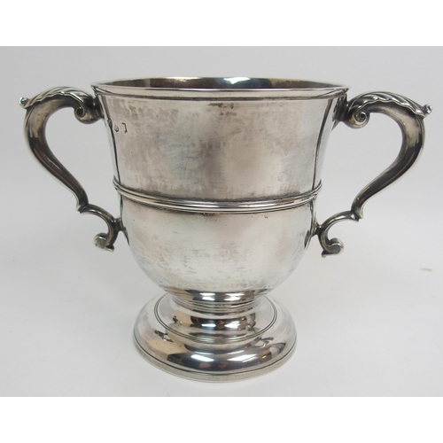 151 - A George III silver double handled trophy cup