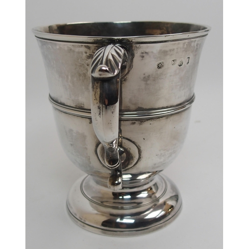 151 - A George III silver double handled trophy cup