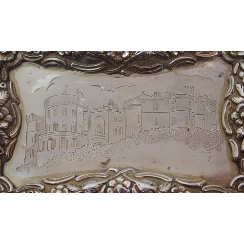 157 - A William IV silver Castle Top snuff box