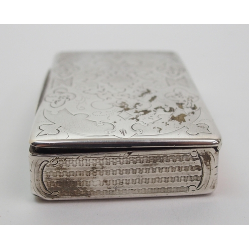 159 - A Continental silver snuff box