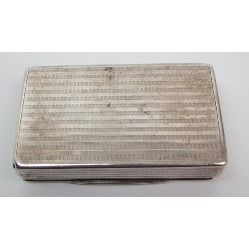 159 - A Continental silver snuff box