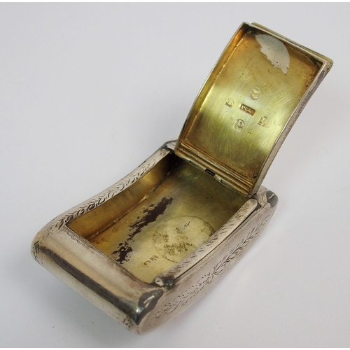 163 - A George III Scottish silver snuff box