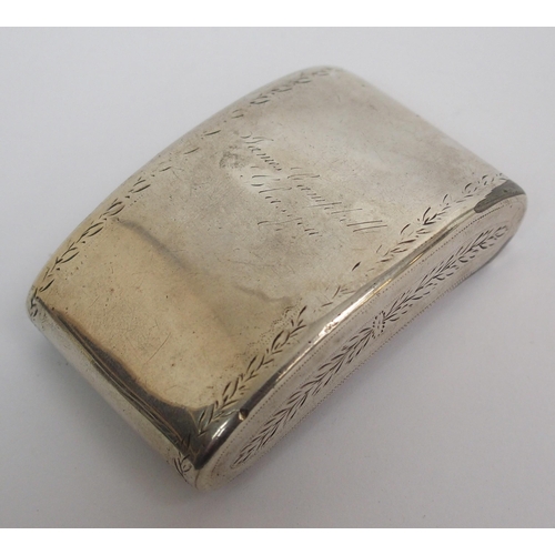 163 - A George III Scottish silver snuff box