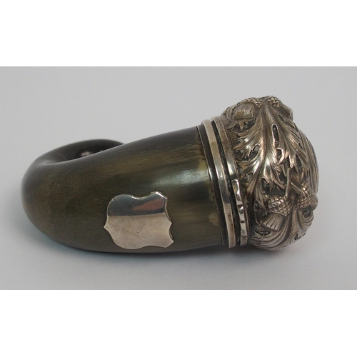 164 - A 19th Century horn snuff mull