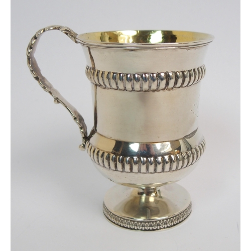 165 - A silver tea caddy