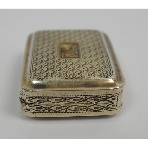 166 - A George III silver vinaigrette