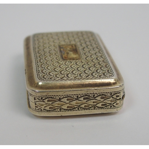 166 - A George III silver vinaigrette