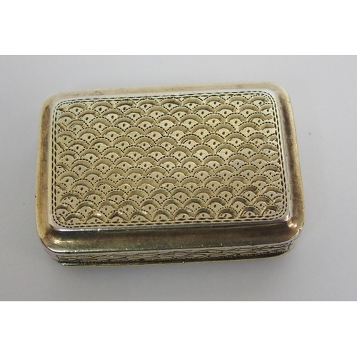 166 - A George III silver vinaigrette