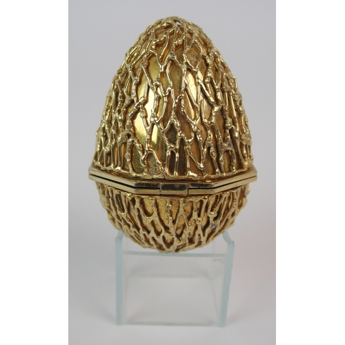 181 - *WITHDRAWN* A silver gilt surprise egg