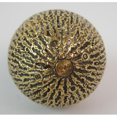 182 - A silver gilt surprise egg