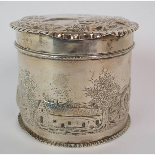 187 - An Irish silver box