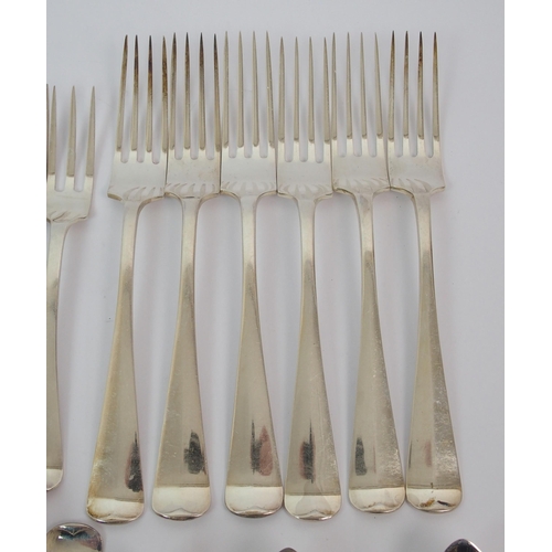 198 - A part set of continental (French) cutlery