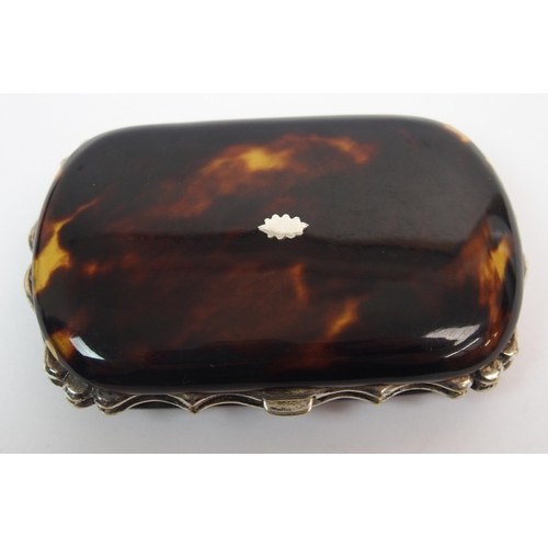 209 - A Victorian cased tortoise shell and white-metal mounted card case/aide memoir and similar coin purs... 