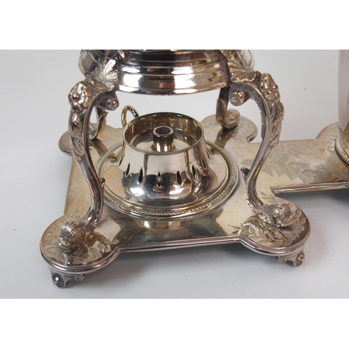 216 - A rare Victorian silver plated coffee percolator