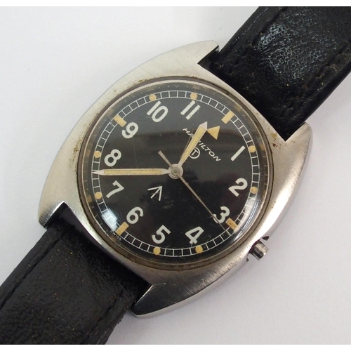 275 - A stainless steel military wristwatch